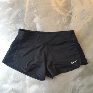 Black Nike athletic shorts